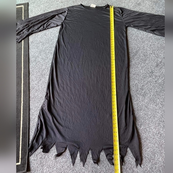 Grim Reaper Black Halloween Robe with plastic Sythe one size - Picture 11 of 16